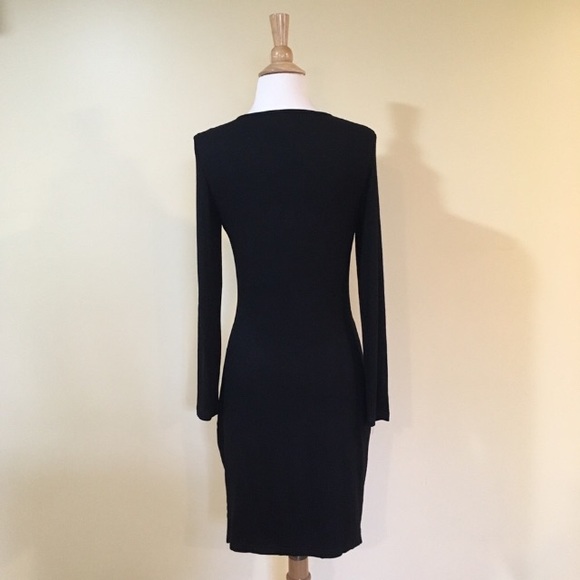 Strappy Criss Cross Plunging Neck Side Slit Dress - Picture 6 of 6